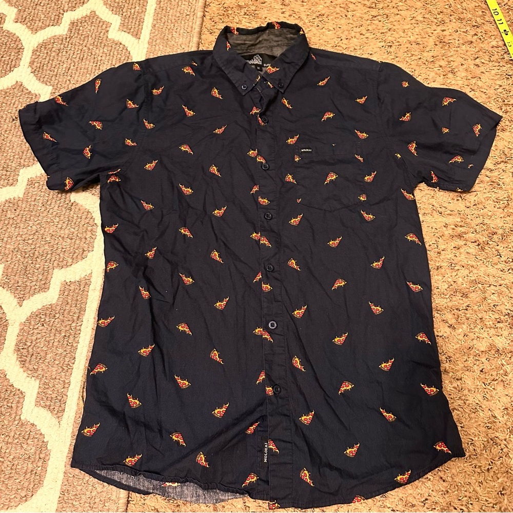 Molokai Surf Co - Pizza Button-Down Shirt